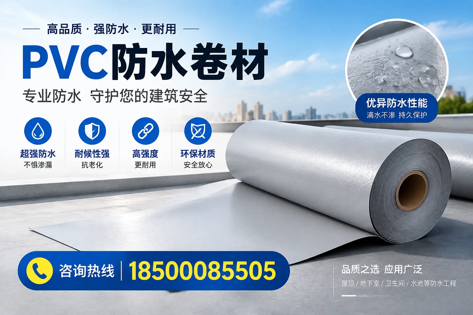 潍坊地区pvc防水卷材的市场现状与发展趋势